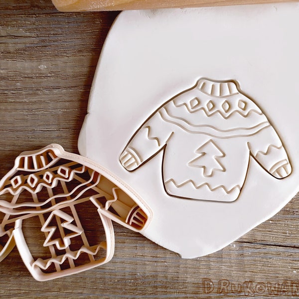 Christmas Sweater Handmade Present Sock Socks Popular Christmas Winter Ice Season Elf Angel Cookie Cutter Pastry Fondant Dough Biscuit