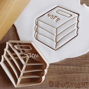Nota Note Libri Accessorio per ufficio Taglierina per biscotti natalizi Pasticceria Fondente Pasta per biscotti
