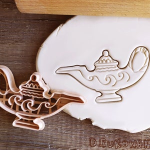 Lâmpada de Aladim, Filme de Fantasia, Gênio, Magia, Árabe, Cortador de Biscoitos Fofo para Pastelaria, Fondant, Massa de Biscoito