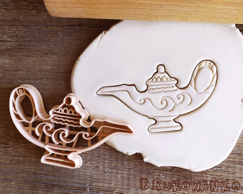 Aladdins Lamp Fantasy Story Movie Genie Magic Arabic Cute Cookie Cutter Pastry Fondant Dough Biscuit image 1