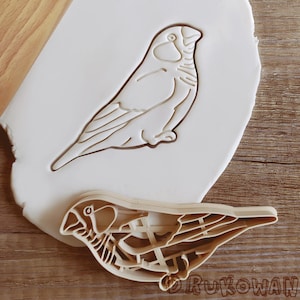 Zebra-finch Birb Finch Bird Cookie Cutter Pastry Fondant Dough Biscuit