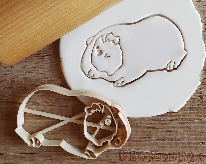 Sweet Guinea Pig Cookie Cutter Pastry Fondant Dough Biscuit image 1