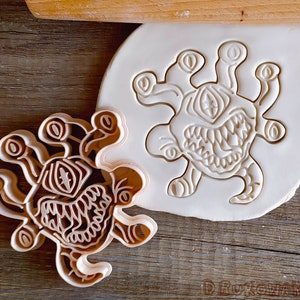 Many Eyes Monster Medieval Fantasy DnD Dungeons and Dragons Evil RPG Cookie Cutter Pastry Fondant Dough Biscuit