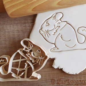 Chinchilla Sentada Chinchillas Cortador De Galletas Pastelería Pasta De Azúcar Galleta