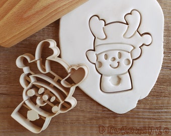 Reindeer Christmas Cookie Cutter Pastry Fondant Dough Biscuit