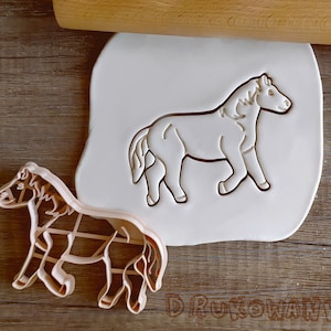 Horse Horses Full Body Raider Gallop Cookie Cutter Pastry Fondant Dough Biscuit