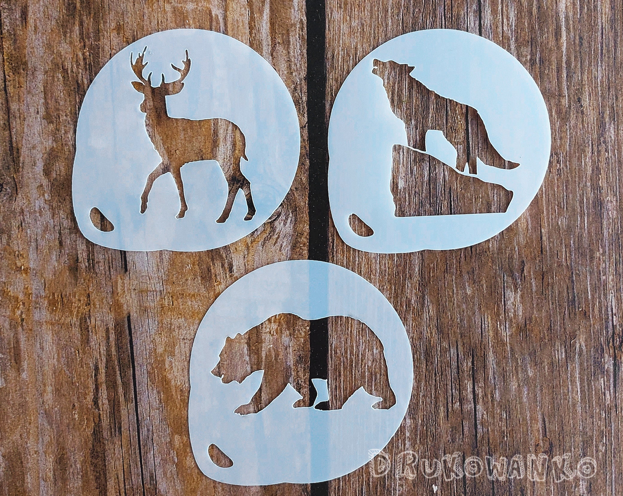 Wild Animal Stencils - Etsy UK Wild Animal Stencils - Etsy UK