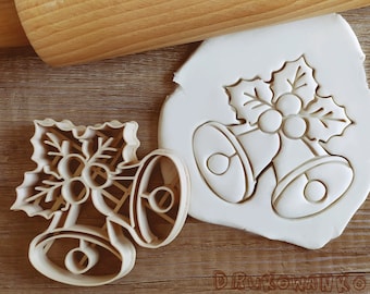 Bell Bells Tree Christmas Cookie Cutter Pastry Fondant Dough Biscuit