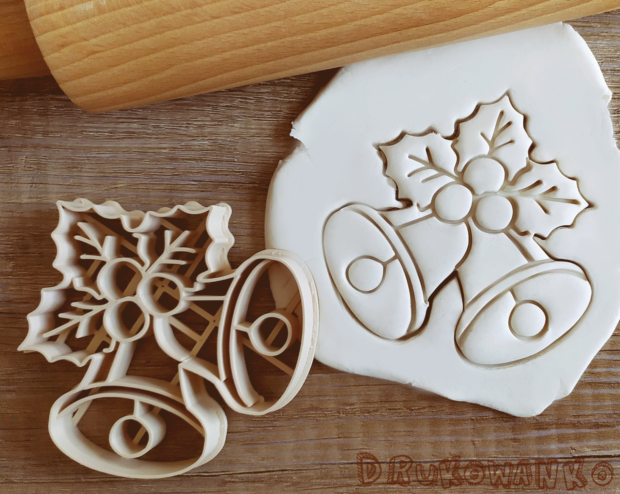 Bell Bells Tree Christmas Cookie Cutter Pastry Fondant Dough Biscuit