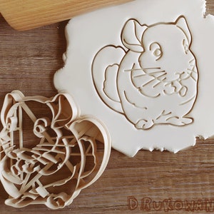 Eating Chinchilla Chinchillas Cookie Cutter Pastry Fondant Dough Biscuit
