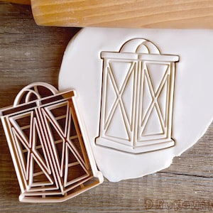 Lantern Church Light Santa Winter Snow Christmas Cookie Cutter Pastry Fondant Dough Biscuit