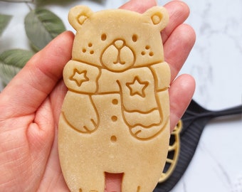 Bär Teddy Weihnachten Wald Cartoon Charakter Plüsch Manga Kid Spielzeug Kinder Tier Haustier Charakter Cookie Cutter Gebäck Fondant Teig Keks