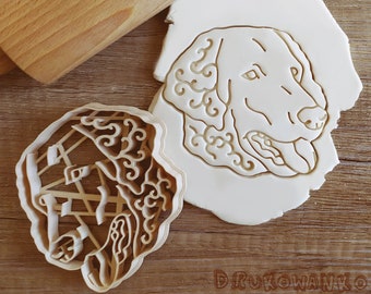 Curly Coated Retriever Hund Cookie Cutter Gebäck Fondant Teig Keks