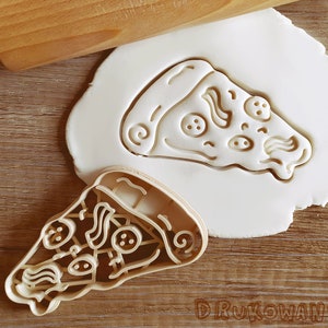 Crust Pizza Slice Shaped Fondant Cookie Cutter and Stamp #1200