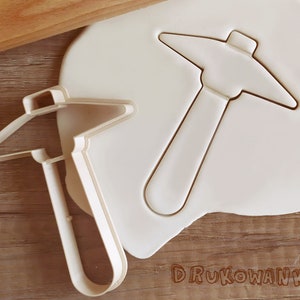 Piccone falò campeggio selvaggio bellissimo doodle carino taglierino per biscotti pasticceria fondente pasta biscotto