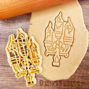 Candle Castle Classis History Scary Spooky Creepy Church Light Santa Winter Snow Christmas Cookie Cutter Pastry Fondant Dough Biscuit