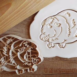 Chubby Sweet Eating Guinea Pig Cookie Cutter Pastry Fondant Dough Biscuit