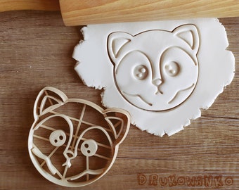 Mapache Mapache Dulce Cómic Animación Animal Bosque Cortador de Galletas Pastelería Fondant Masa Galleta Regalo de Cocina