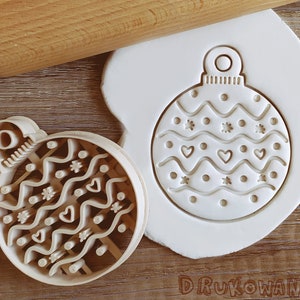 Bauble Ball Tree Christmas Cookie Cutter Pastry Fondant Dough Biscuit