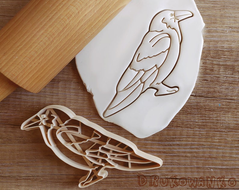 Raven Birb Bird Cookie Cutter Pastry Fondant Dough Biscuit Raven Birb Bird Cookie Cutter Pastry Fondant Dough Biscuit