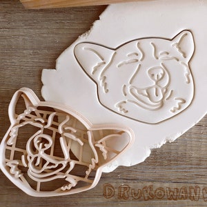 Corgi Head Pet Animal Doggo Doggy Dog Breed Cookie Cutter Pastry Fondant Dough Biscuit