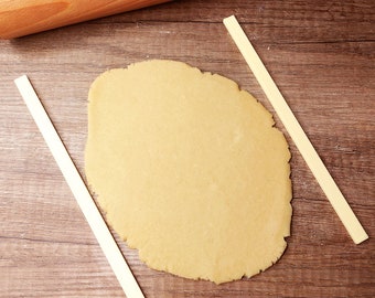 Pair Of Rolling Guides For My Cookie Cutters - Perfect Distance And Dough Thickness Every Time Pastry Fondant Dough Biscuit Cookie Cutter