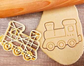 Locomotive Train Loco Engine Toy Vehicle Automotive Industry Rails Rail Wild West Tracks Cookie Cutter Pastry Fondant Dough Biscuit