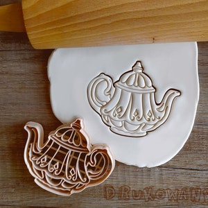 Pot Kettle Tea How Water Sweet Cookie Cutter Pastry Fondant Dough Biscuit