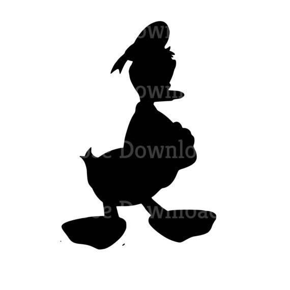 donald duck silhouette svg etsy donald duck silhouette svg