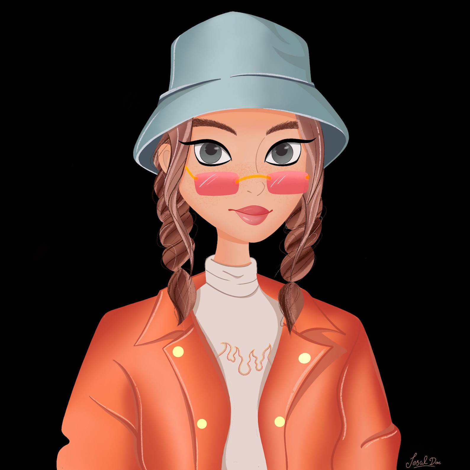 Custom Illustration portrait Cartoon portrait printable | Etsy