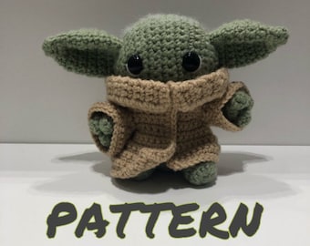 Baby buitenaards kind gehaakt pluche PDF-patroon