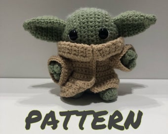 Baby alien child crochet plush PDF pattern