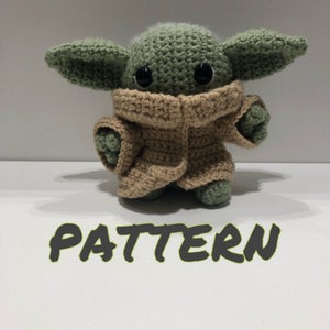 Baby alien child crochet plush PDF pattern