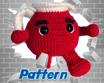 Juice Guy - Kool-Aid Man crochet pattern