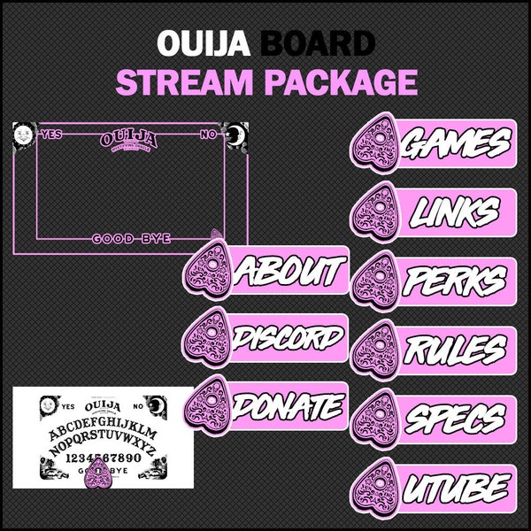 ANIMATED Ouija Board Twitch Package