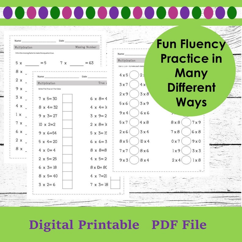 Multiplication Workbook Printable, How Multiplication is Learned