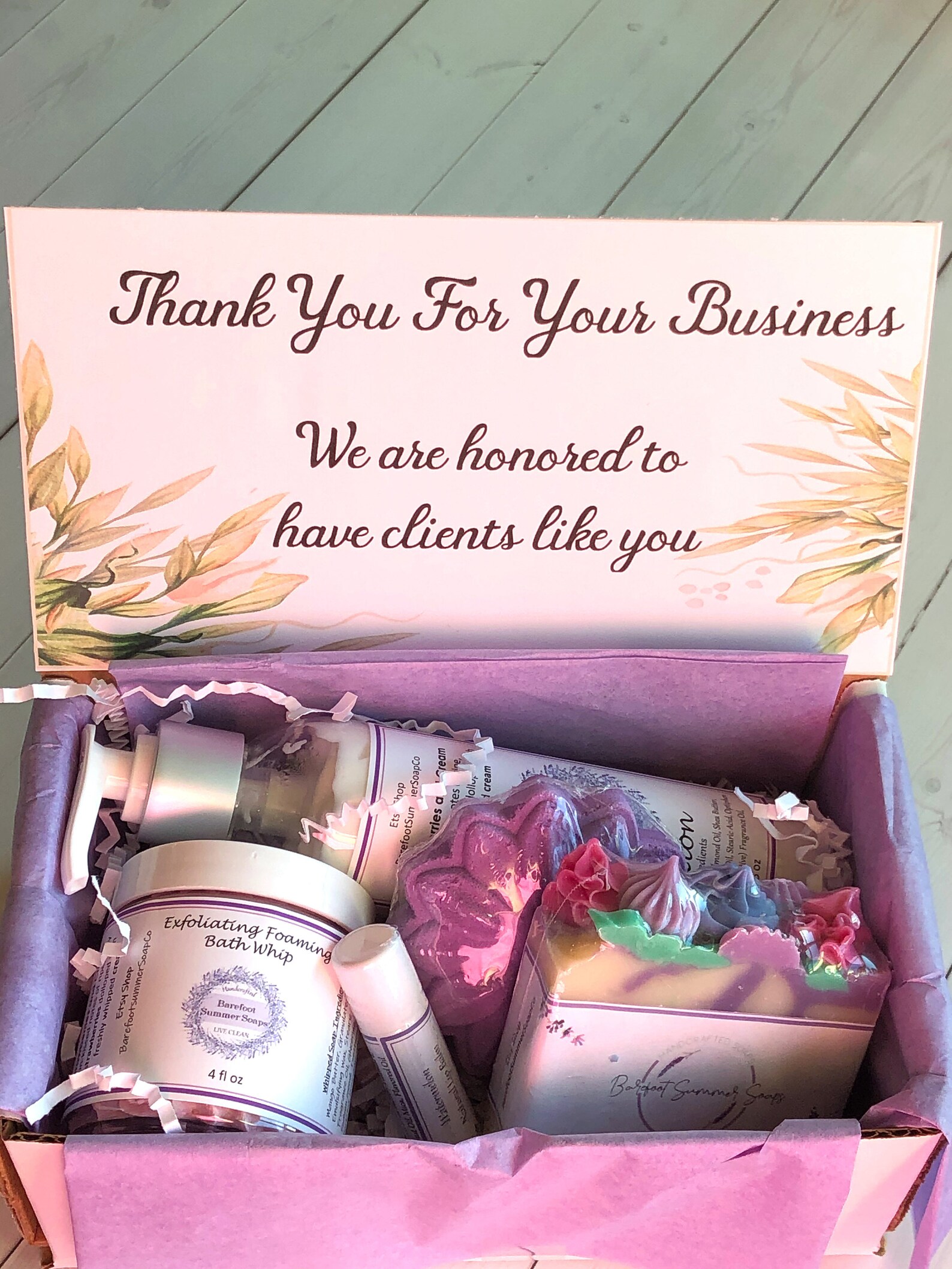 Thank You Client Spa Gift Box/Handcrafted Spa Gift Etsy