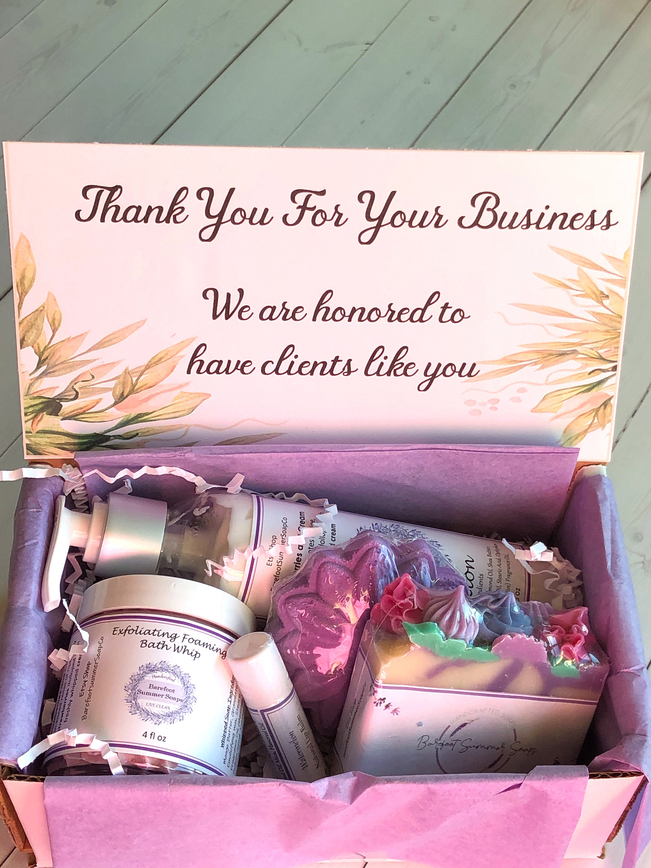 Thank You Client Spa Gift Box/Handcrafted Spa Gift Etsy