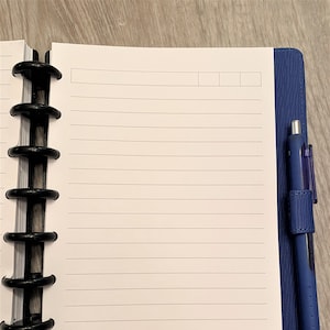 Blank Notes Page Disc-Bound Planner Refill