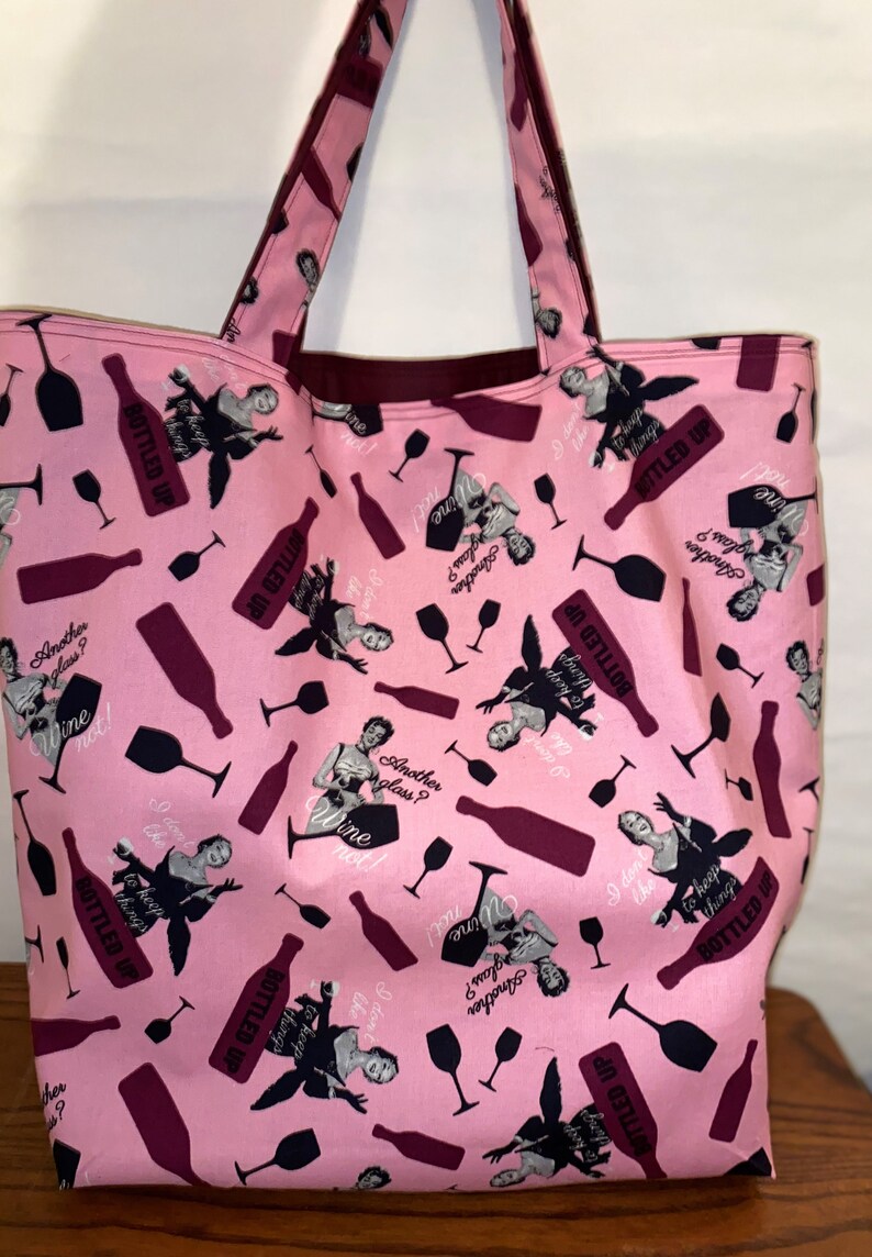 Reusable Shopping Bag / Tote Bag / Washable Reversible Etsy