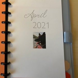 Monthly Disc-Bound Printed Calendar Refill (Custom Date Options)