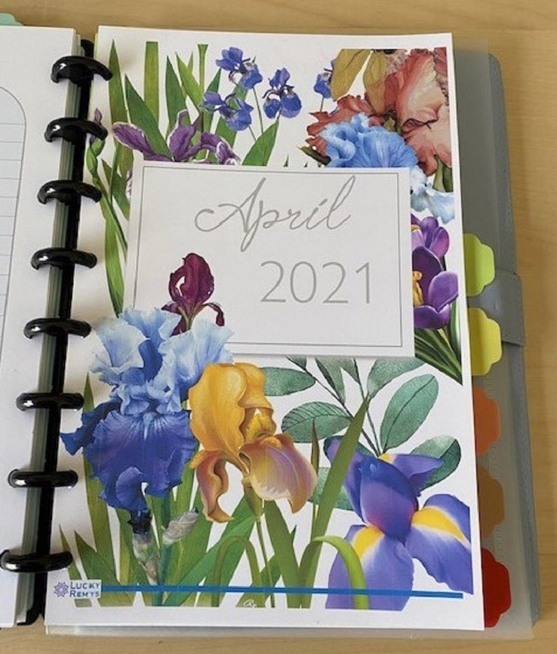 Monthly Discbound Printed Calendar Refill custom Date Etsy