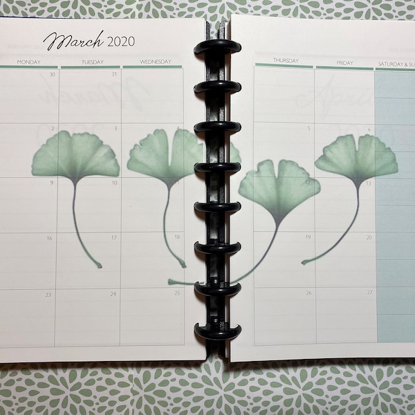 Tul Monthly Calendar Insert 2020 Etsy