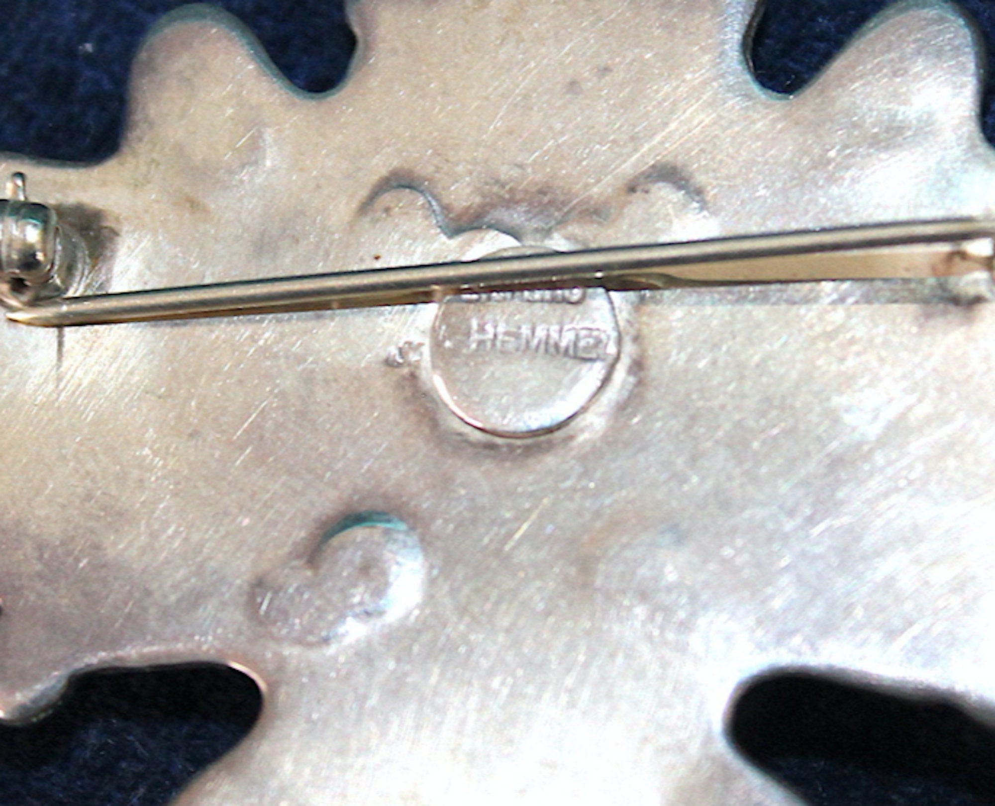 James Hemmel Vintage Sterling & Gem Stone 'butterfly' Brooch,