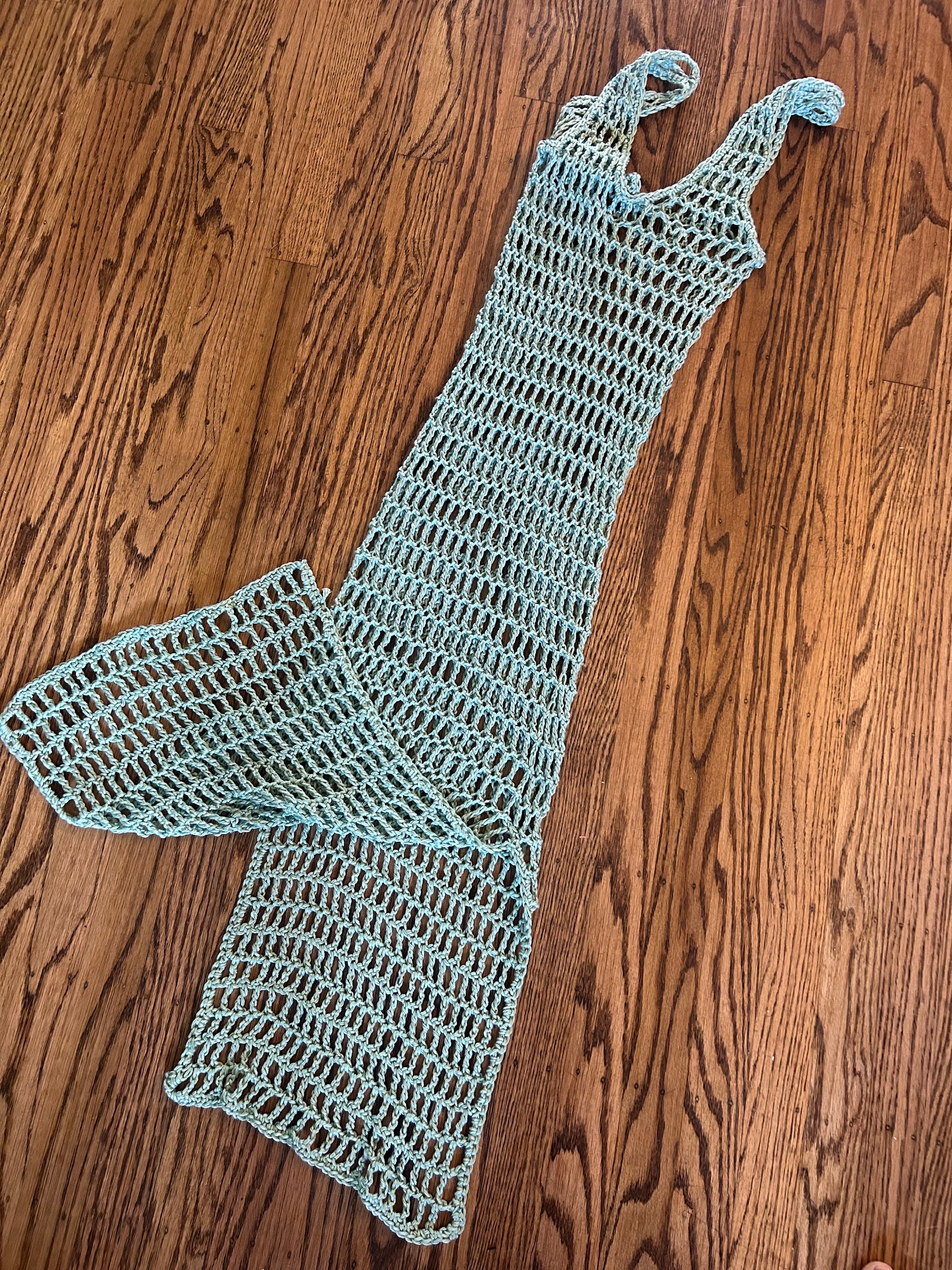 crochet mesh dress pattern Backless Mesh Dress Crochet Pattern – Abike Ade main image 1