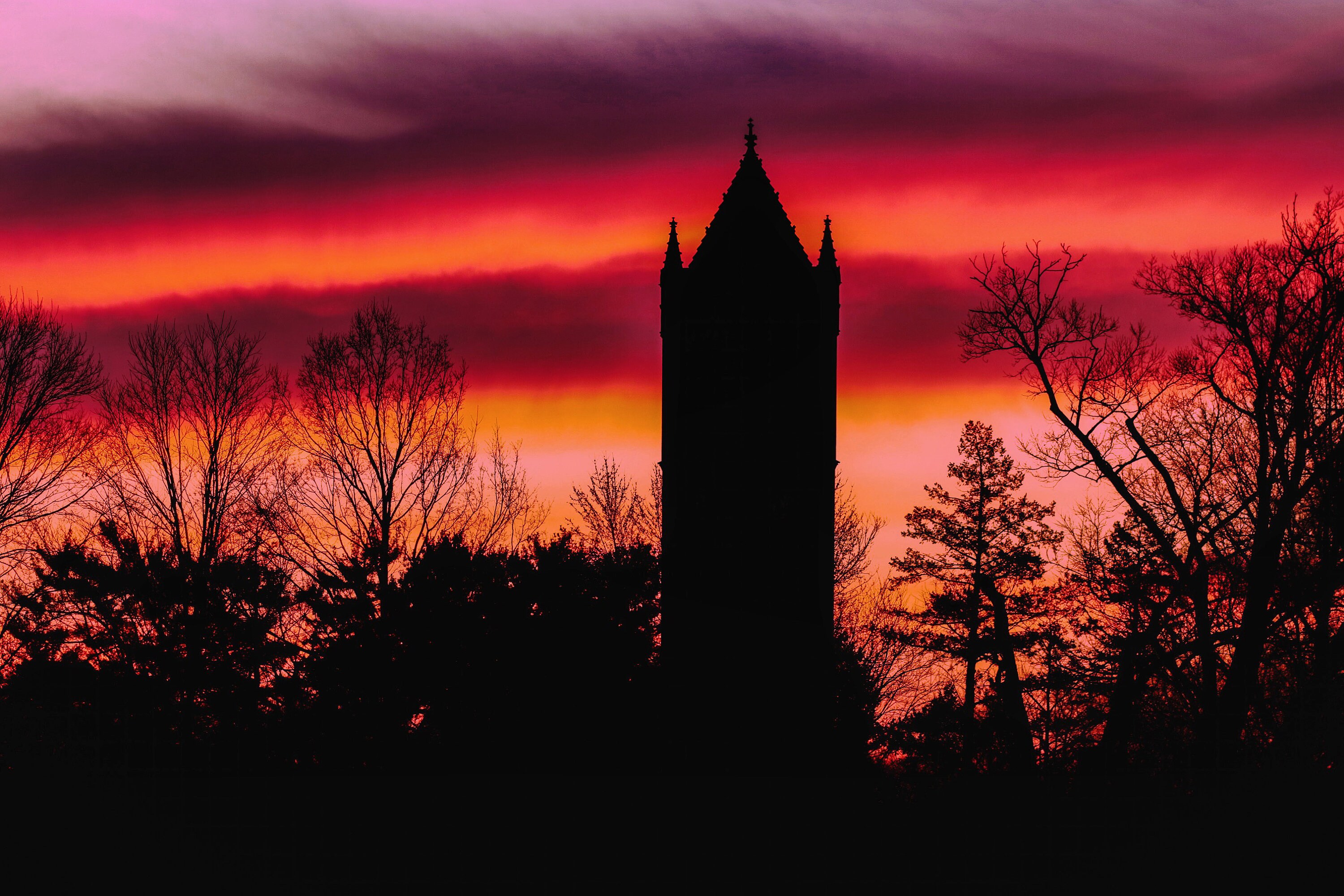 Sunrise Iowa State Campanile Photography Print available Etsy