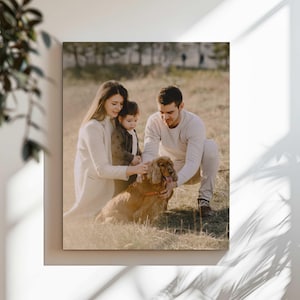 Custom Photo Canvas, Family Photo, Pet Photo, Your Picture Canvas, Wedding Gift, Housewarming Gift, Birthday Gift