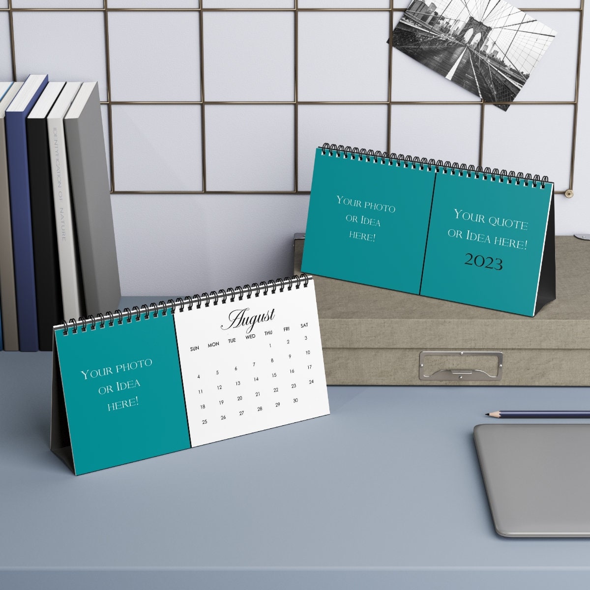 Personalized Your Design Photo Quote Desk Calendar, Gift Calendar sold ...