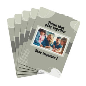 Cartes à jouer avec photo personnalisée, Cartes de poker, Cadeau pour amoureux du jeu, Photo de famille, Cadeau personnalisé, Cadeau pour la fête des Mères et des Pères