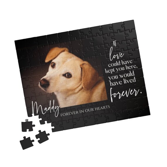 Personalized Pet Memorial Gift Pet Photo Puzzle Sympathy - Etsy
